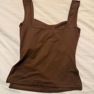 Brown tank top